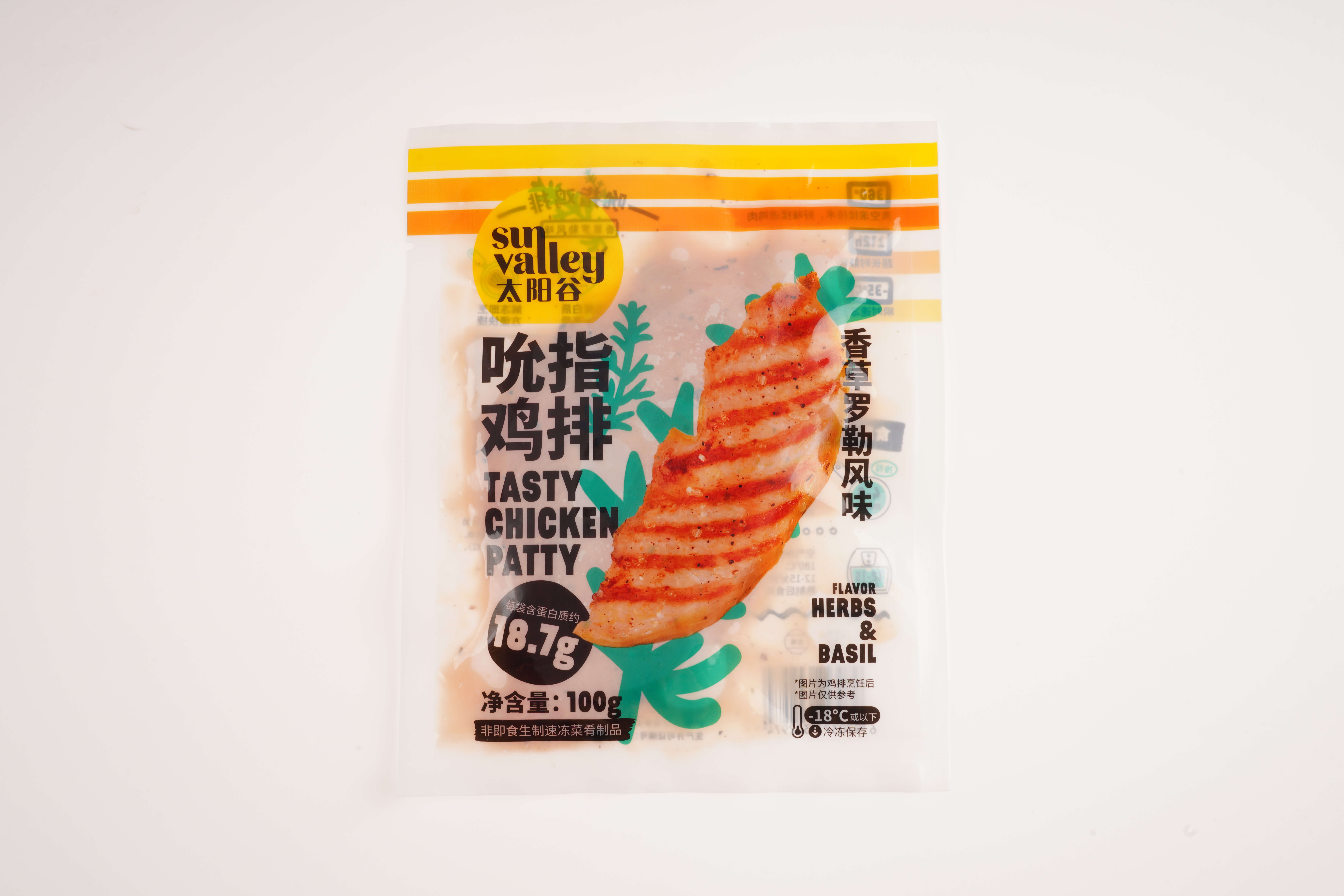 吮指鸡排 香草罗勒风味/100g